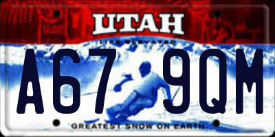 UT license plate A679QM