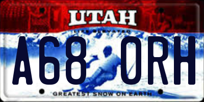 UT license plate A680RH