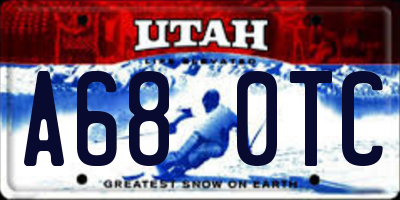 UT license plate A680TC