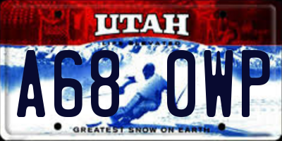 UT license plate A680WP