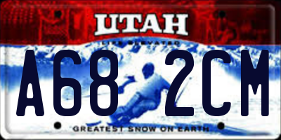 UT license plate A682CM