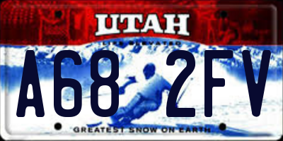 UT license plate A682FV