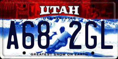 UT license plate A682GL