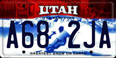 UT license plate A682JA