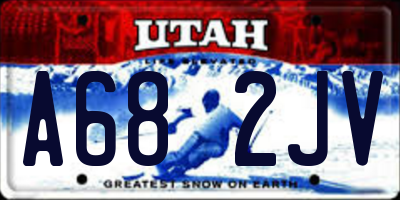 UT license plate A682JV