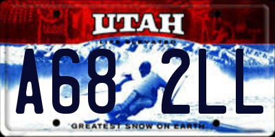 UT license plate A682LL