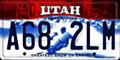 UT license plate A682LM