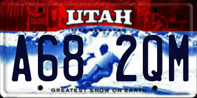 UT license plate A682QM
