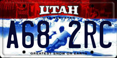 UT license plate A682RC
