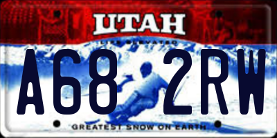 UT license plate A682RW