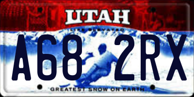 UT license plate A682RX
