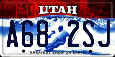 UT license plate A682SJ