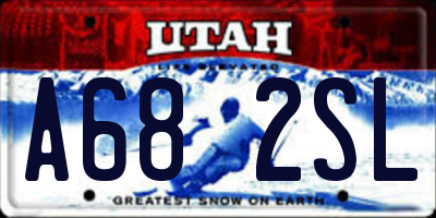 UT license plate A682SL