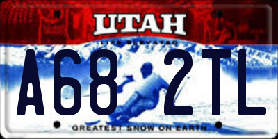 UT license plate A682TL