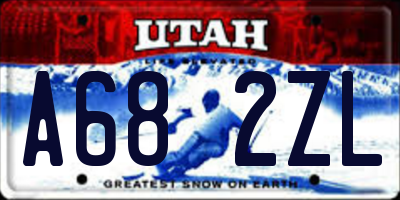 UT license plate A682ZL