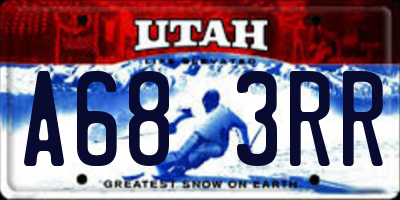 UT license plate A683RR