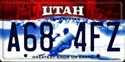 UT license plate A684FZ