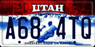 UT license plate A684TQ