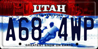 UT license plate A684WP