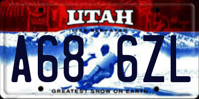 UT license plate A686ZL