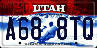 UT license plate A688TQ