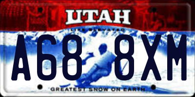 UT license plate A688XM