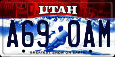 UT license plate A690AM