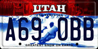 UT license plate A690BB