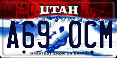 UT license plate A690CM