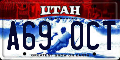 UT license plate A690CT