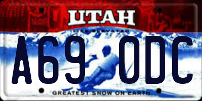 UT license plate A690DC