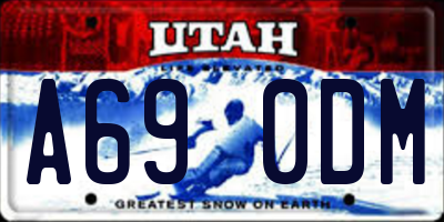 UT license plate A690DM