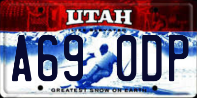 UT license plate A690DP
