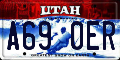 UT license plate A690ER