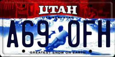 UT license plate A690FH