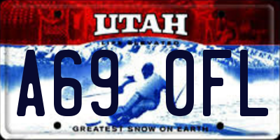 UT license plate A690FL