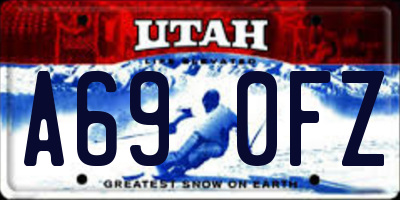 UT license plate A690FZ