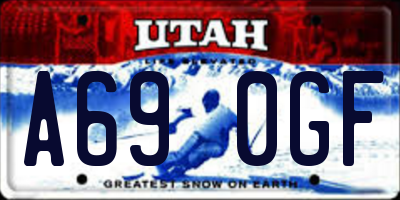 UT license plate A690GF
