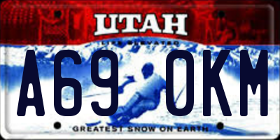 UT license plate A690KM