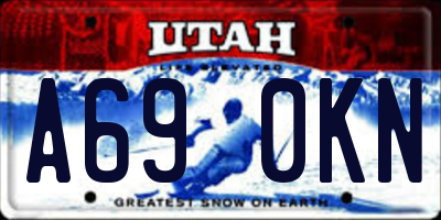 UT license plate A690KN