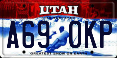 UT license plate A690KP