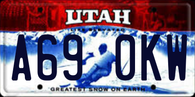 UT license plate A690KW