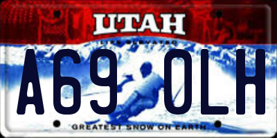 UT license plate A690LH