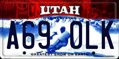 UT license plate A690LK