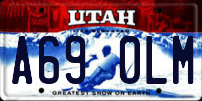 UT license plate A690LM