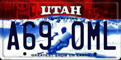 UT license plate A690ML