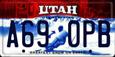 UT license plate A690PB