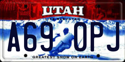UT license plate A690PJ