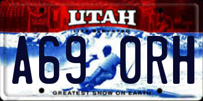 UT license plate A690RH