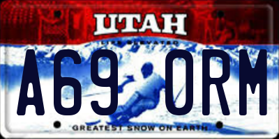 UT license plate A690RM